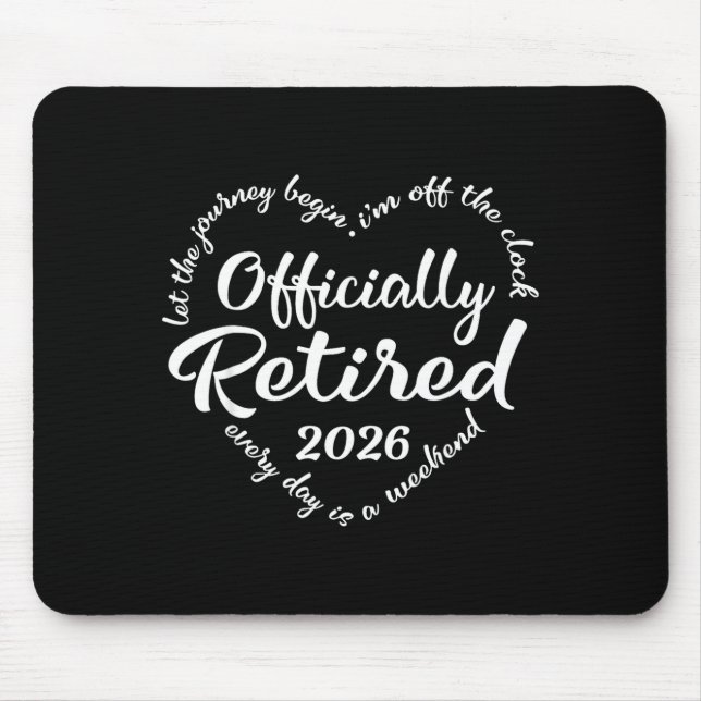 Tapis De Souris Ly Retired 2026 Hear For Women Retirement  (Devant)