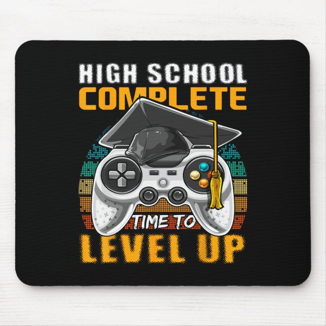 Tapis De Souris Lycée Complet Vidéo Jeu Diplôme Supérieur (Devant)