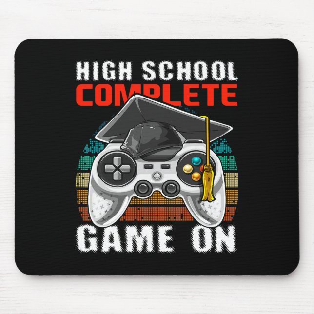 Tapis De Souris Lycée Complet Vidéo Jeu Diplôme Supérieur (Devant)
