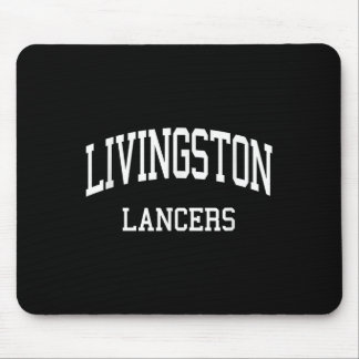 Tapis De Souris Lycée De Livingston Hs Livingston Nj Sport Rétro