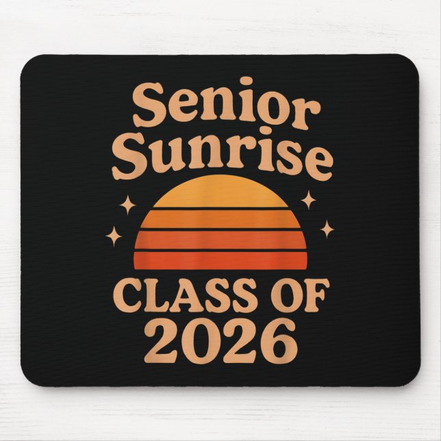 Tapis De Souris Lycée Sunrise 2026 Lycée 12e douzième année (Devant)