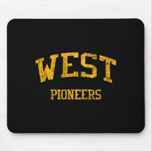 Tapis De Souris Lycée West High Hs Wichita Ks Vintage Srts 