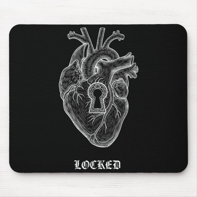 Tapis De Souris Lyriclyfe-long Sleeve Shirt-achy Breaky Heart-lock (Devant)