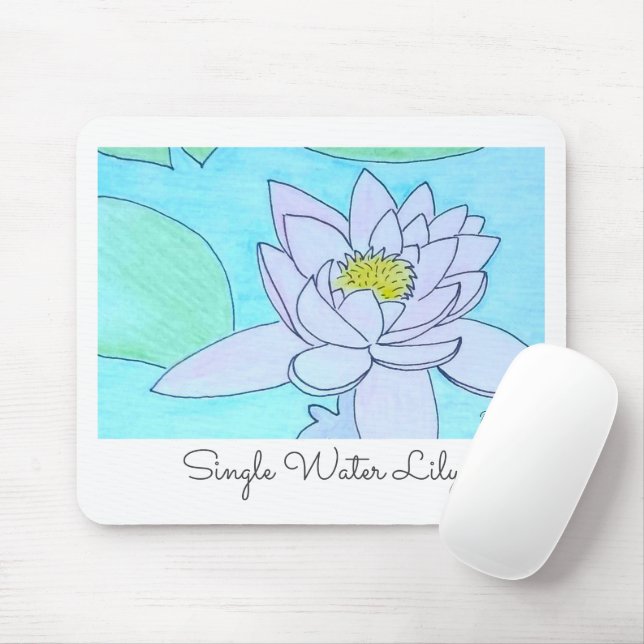 Tapis De Souris Lys à eau unique (Avec souris)
