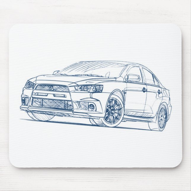 Tapis De Souris M. 2011 de MIT Lancer Evo (Devant)