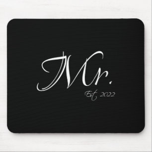 Tapis De Souris M. Est. 2022 M. &amp ; Mme Bride Groom Couple Ma