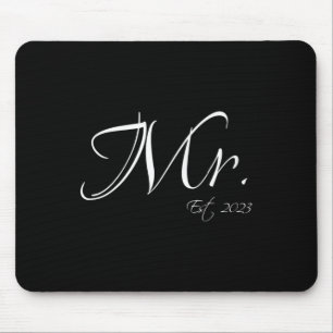 Tapis De Souris M. Est. 2023 M. & ; Mme Bride Groom Couple Ma