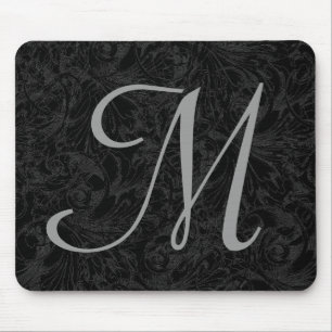 Tapis De Souris M : Monogramme M Elegant Mousepad - Lettre initial