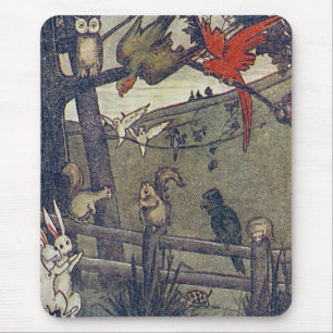 Tapis De Souris M. Owl Donne Une Fête