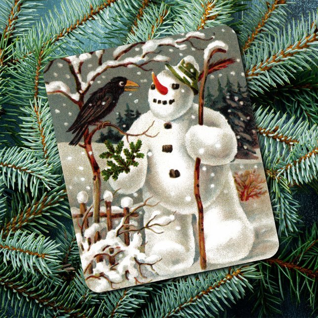 Tapis De Souris M. Snowman et M. Crow Mousepad (Créateur téléchargé)