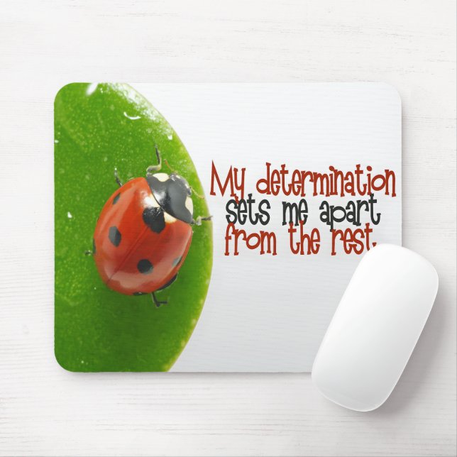 Tapis De Souris "Ma détermination" Motivation Affirmation (Avec souris)