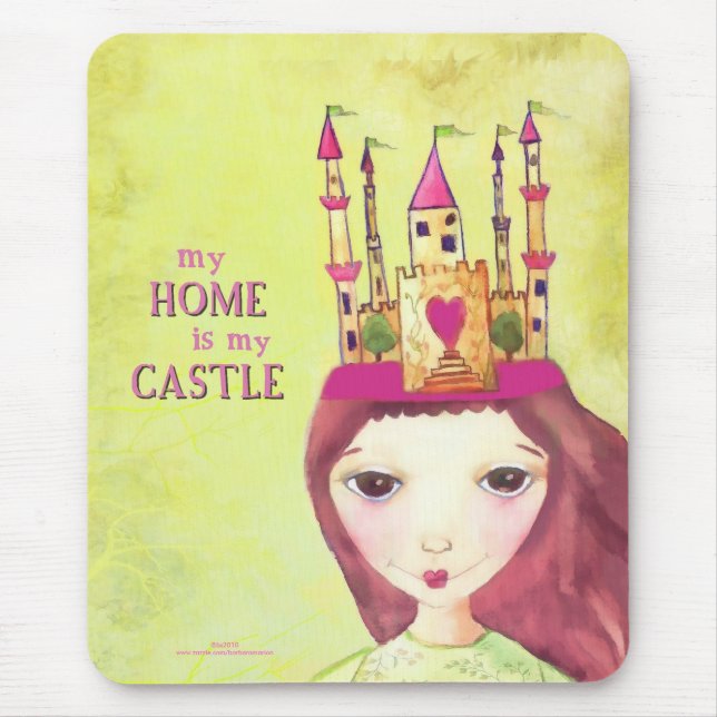 Tapis De Souris ma maison est mon château (Devant)