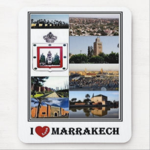 Tapis De Souris MA Morocco - Marrakech - I Love Mosaic - Mouse Pad