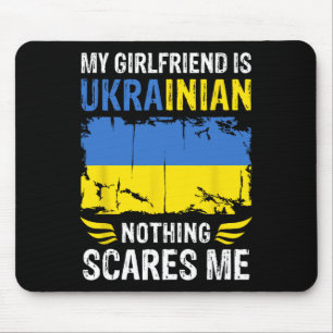 Tapis De Souris Ma petite amie est ukrainienne Rien ne me fait peu
