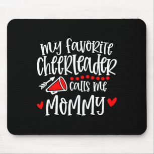 Tapis De Souris Ma pom-pom girl préférée m'appelle maman Drôle de 