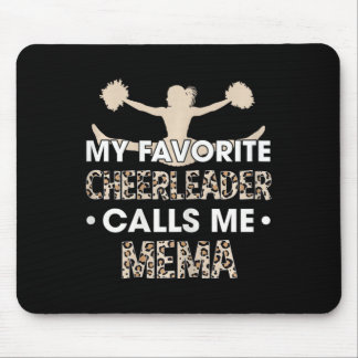 Tapis De Souris Ma pom-pom girl préférée m'appelle Mema Cheerleadi