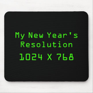 Tapis De Souris Ma résolution de nouvelle année - 1024 x 768