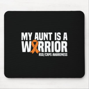 Tapis De Souris Ma Tante Est Un Guerrier Orange Ribbon Rsdcrps Rec