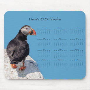 Tapis De Souris Macareux atlantique : Personnaliser le calendrier