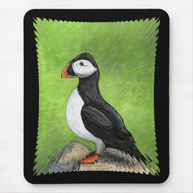 Tapis De Souris MACAREUX SOLITAIRE - mousepad classique de version (Devant)