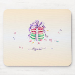 Tapis De Souris Macarons aquarelle tendance cool