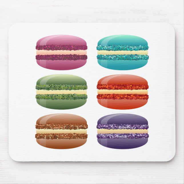 Tapis De Souris macarons arc-en-ciel (Devant)