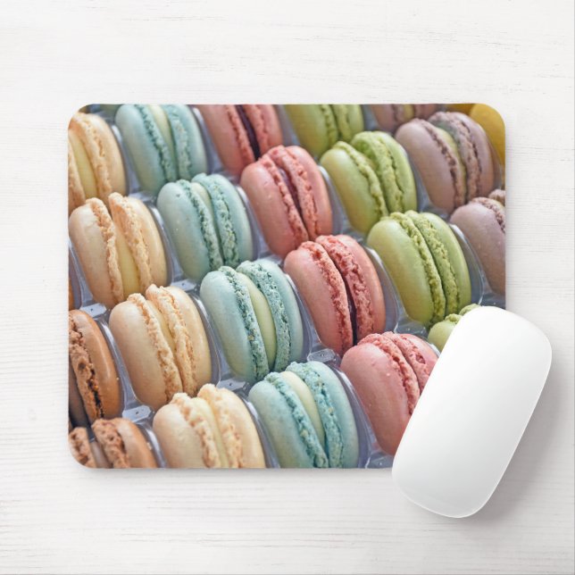 Tapis De Souris Macarons colorés (Avec souris)