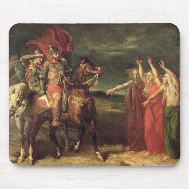 Tapis De Souris Macbeth et les trois sorcières, 1855 (Devant)