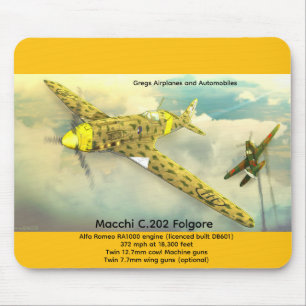 Tapis De Souris Macchi C.202 Folgore
