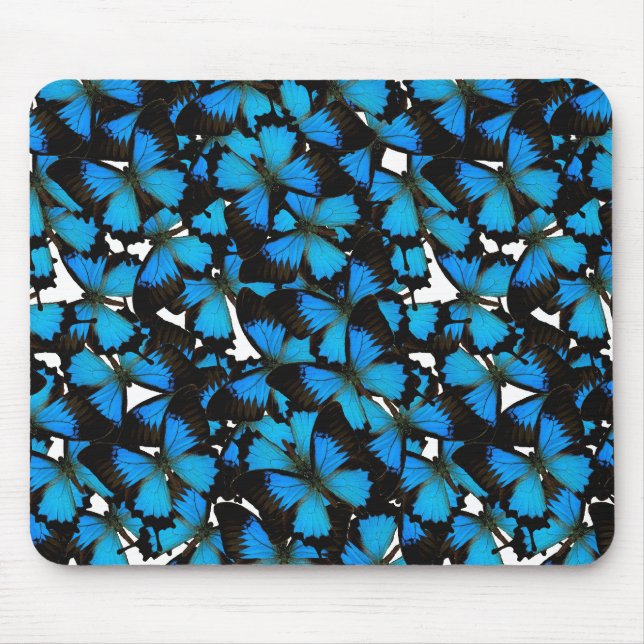 Tapis De Souris Machaon bleu de montagne (Devant)
