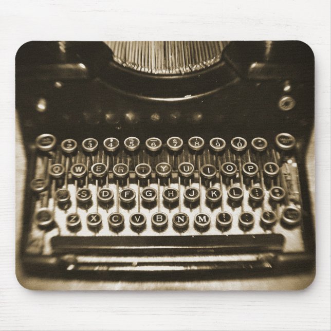 Tapis De Souris Machine à écrire (Devant)