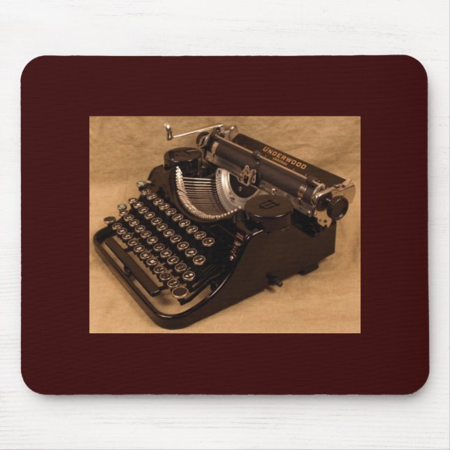 Tapis De Souris Machine à écrire 1937 de sous-bois de cru Mousepad (Devant)