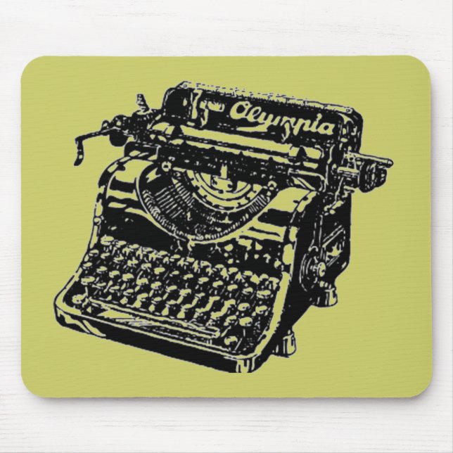 Tapis De Souris Machine à écrire Vintage (Devant)