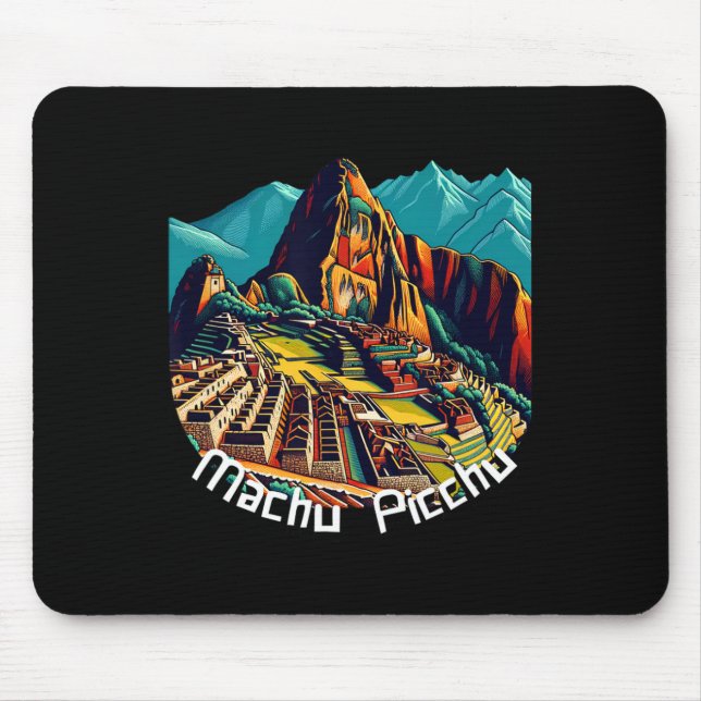 Tapis De Souris Machu Picchu Cusco Pérou Sentier Inca Machu Picchu (Devant)