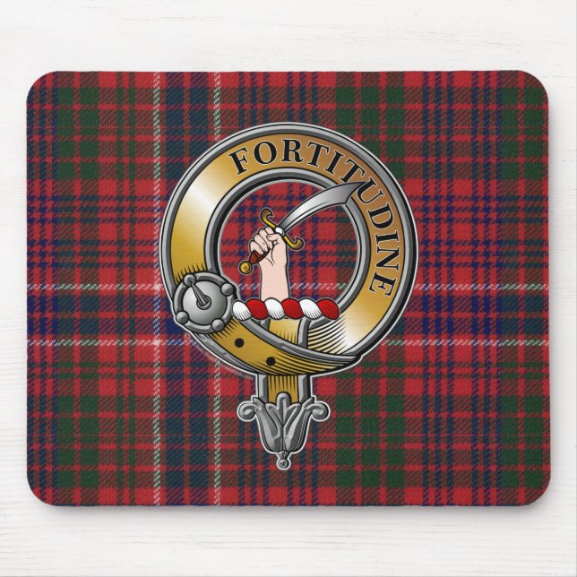 Tapis De Souris MacRae Tartan & Badge (Devant)