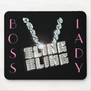 Tapis De Souris Madame Bling Bling Mousepad de patron