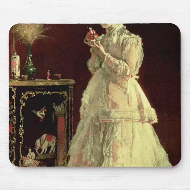 Tapis De Souris Madame dans le rose, 1867 (Devant)