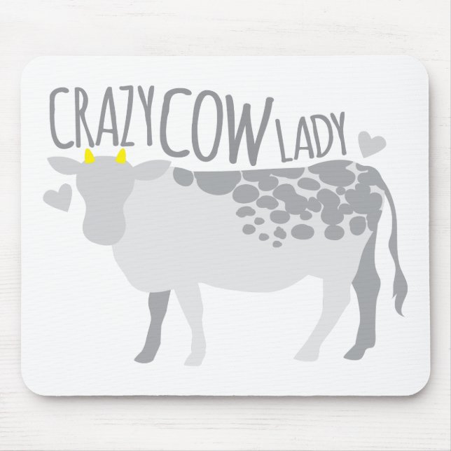 Tapis De Souris Madame folle de vache (Devant)