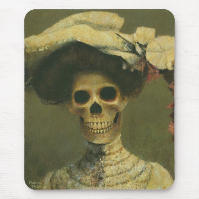 Tapis De Souris Madame gothique Skeleton Mousepad (Devant)