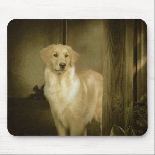 Tapis De Souris Madame In Waiting de Mousepad de golden retriever