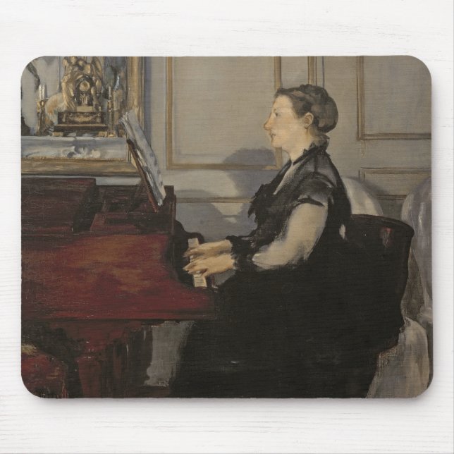 Tapis De Souris Madame Manet au piano, 1868 de Manet | (Devant)