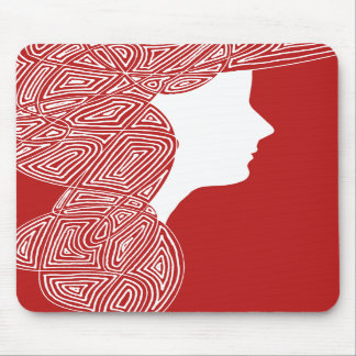Tapis De Souris Madame rouge Mousepad