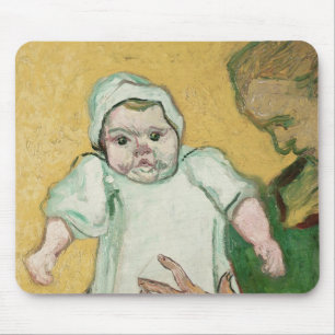 Tapis De Souris Madame Roulin et son bébé de Vincent van Gogh  