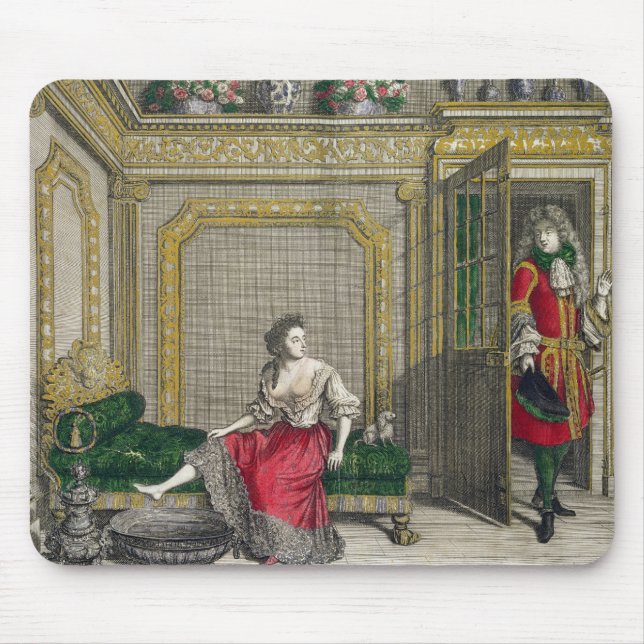 Tapis De Souris Madame se déshabillant pour le bain, c.1688-90 (Devant)