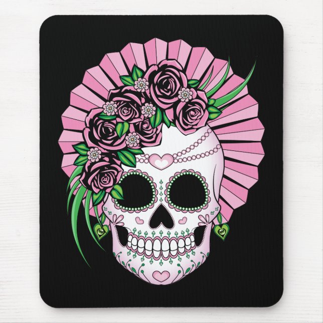 Tapis De Souris Madame Sugar Skull (Devant)