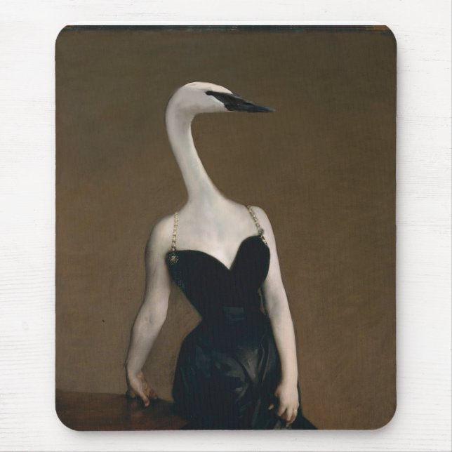 Tapis De Souris Madame X a le cou de cygne Mousepad (Devant)