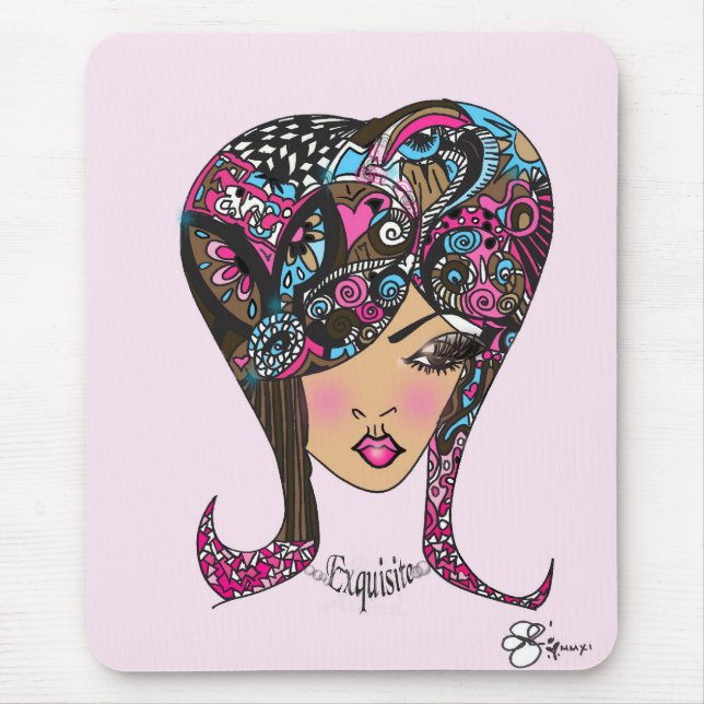 Tapis De Souris Madamoiselle Mimi Le Exquisite Girlie MousePad (Devant)