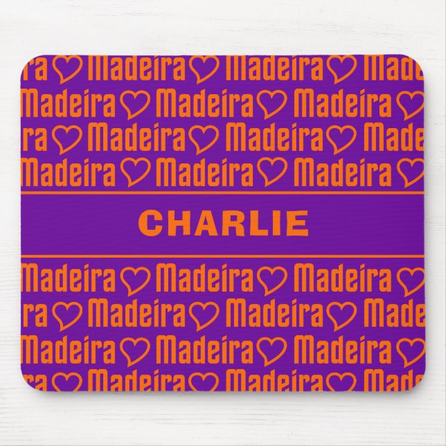Tapis De Souris Madère nom personnalisé mousepad (Devant)
