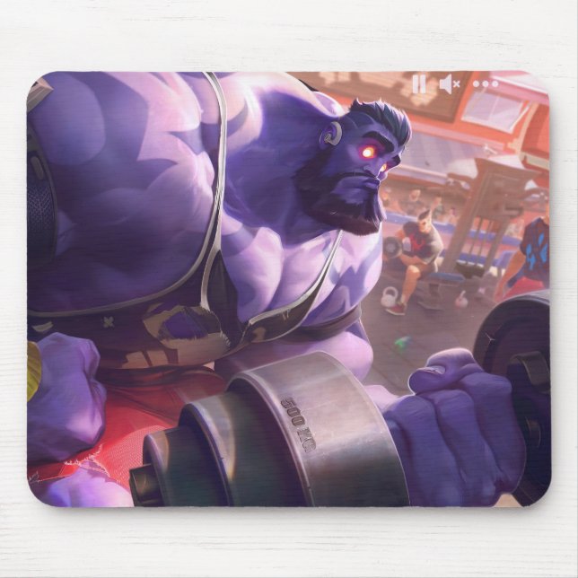 Tapis De Souris Madman Gaming Mousepad | Power Lifter Art Thème (Devant)