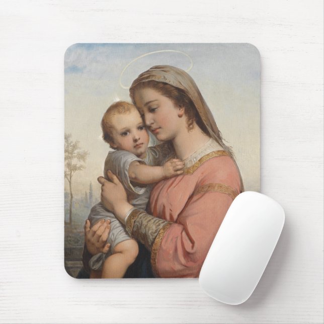 Tapis De Souris Madone et Enfant (Avec souris)